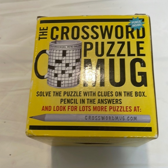 Other - Brand new, in box crossword puzzle mug includes pencil